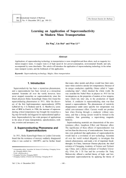 Learning an Application of Superconductivity in Modern Mass