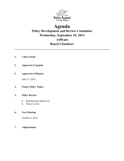 Agenda - Halifax Regional School Board