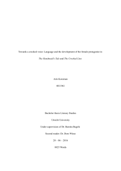 Language and the development of the female protagonist in The