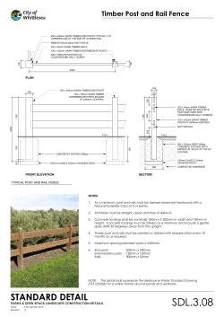 Timber Post and Rail Fence