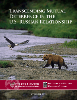 Transcending Mutual Deterrence in the U.S.
