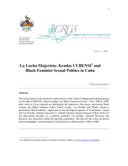 Krudas CUBENSI, and Contemporary Sexual