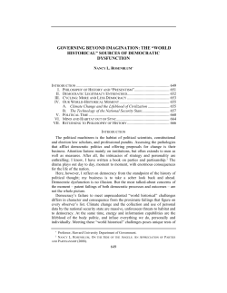 governing beyond imagination: the &ldquo;world historical&rdquo; sources of