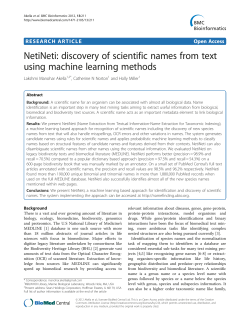 NetiNeti: discovery of scientific names from text using machine