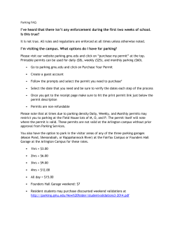 Parking FAQ - GMU Parking Services