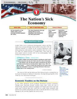 The Nation`s Sick Economy - Miami East Local Schools