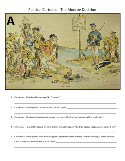 Political Cartoons - The Monroe Doctrine