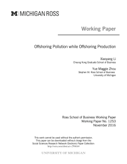 OFFSHORING POLLUTION WHILE OFFSHORING
