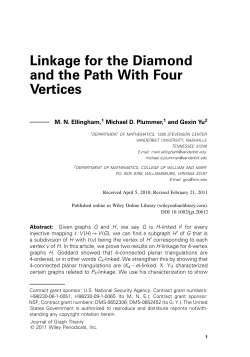 Linkage for the diamond and the path with four vertices