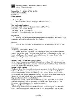 Learning on the Great Lakes Seaway Trail