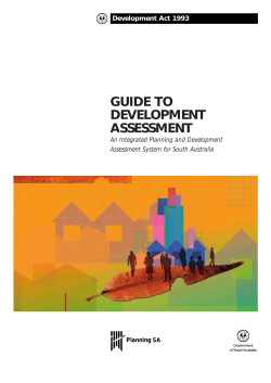 Guide to Development Assessment