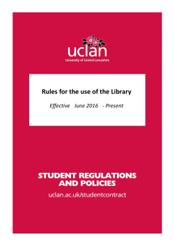 Rules for the use of the Library