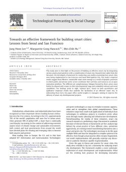 Towards an effective framework for building smart cities: Lessons