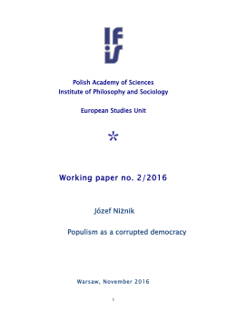 Working paper no. 2/2016