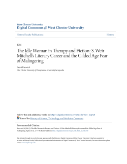 The Idle Woman in Therapy and Fiction