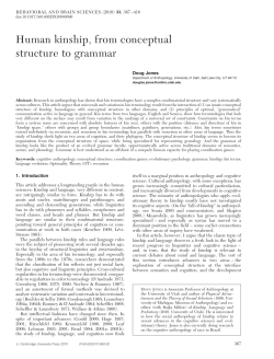 Human kinship, from conceptual structure to grammar