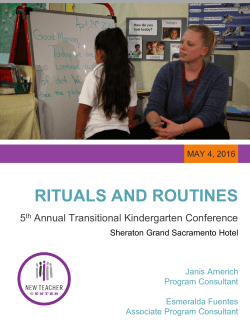 rituals and routines