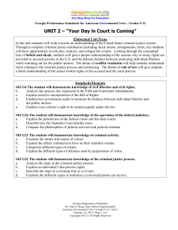 Unit 2 - Georgia Standards