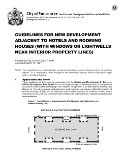 Guidelines for New Development Adjacent to