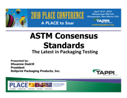 ASTM Consensus Standards