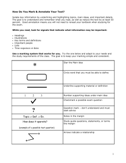 1 &bull; Time sequences or dates Topic or Def. or Ex. How does it operate?