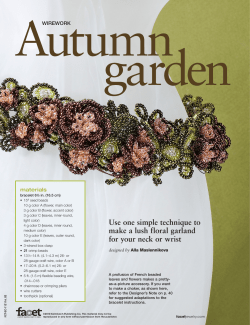 Use one simple technique to make a lush floral garland for your