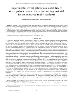 Experimental investigation into suitability of smart polymers