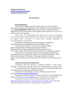 Curriculum Vitae - Bennington College