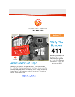 September - Virginia Garcia Memorial Health Center