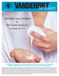 Formulary - RT Vanderbilt Holding Company, Inc.