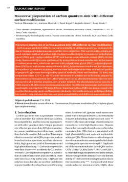 Microwave preparation of carbon quantum dots