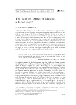 The War on Drugs in Mexico: a failed state?