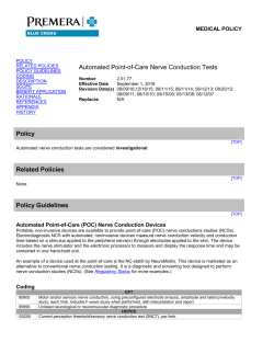 2.01.77 Automated Point-of-Care Nerve Conduction Tests