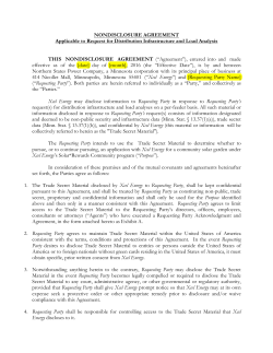 Nondisclosure Agreement