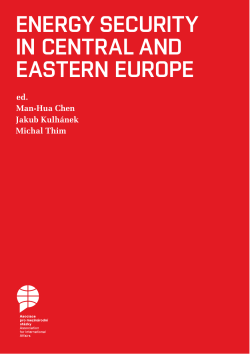 ENERGY SECURITY IN CENTRAL AND EASTERN EUROPE