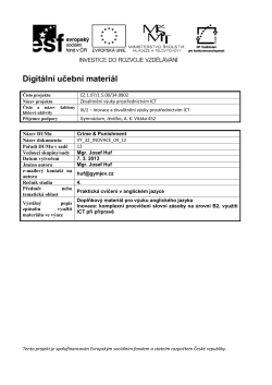 Digit&aacute;ln&iacute; učebn&iacute; materi&aacute;l - DUM gymjev