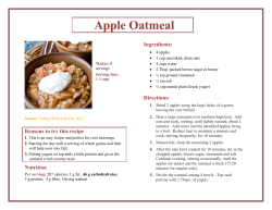 Apple Oatmeal s