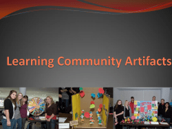 Learning Community Artifacts