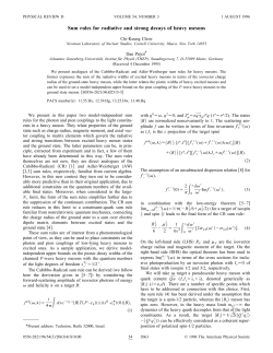 Sum rules for radiative and strong decays of heavy mesons
