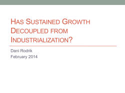has sustained growth decoupled from industrialization?