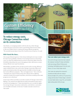 Chicago Connection Energy Efficiency Success Story