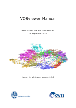 Open VOSviewer manual
