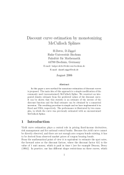 Discount curve estimation by monotonizing McCulloch Splines