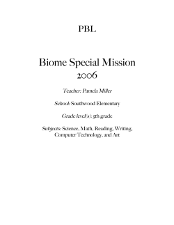 Biome Secret Mission - Davidson County Schools