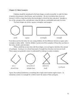 55 Chapter 11: Basic Geometry Children should