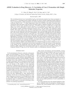 ADME Evaluation in Drug Discovery. 5. Correlation of Caco