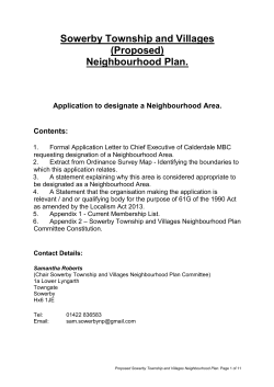 Neighbourhood Plan - Calderdale Council