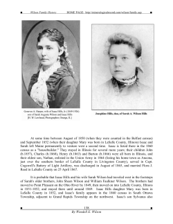 (part 3): The Eleven Children of John Wilson