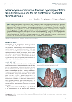 Melanonychia and mucocutaneous