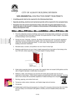 Construction Exempt from Permits - Non